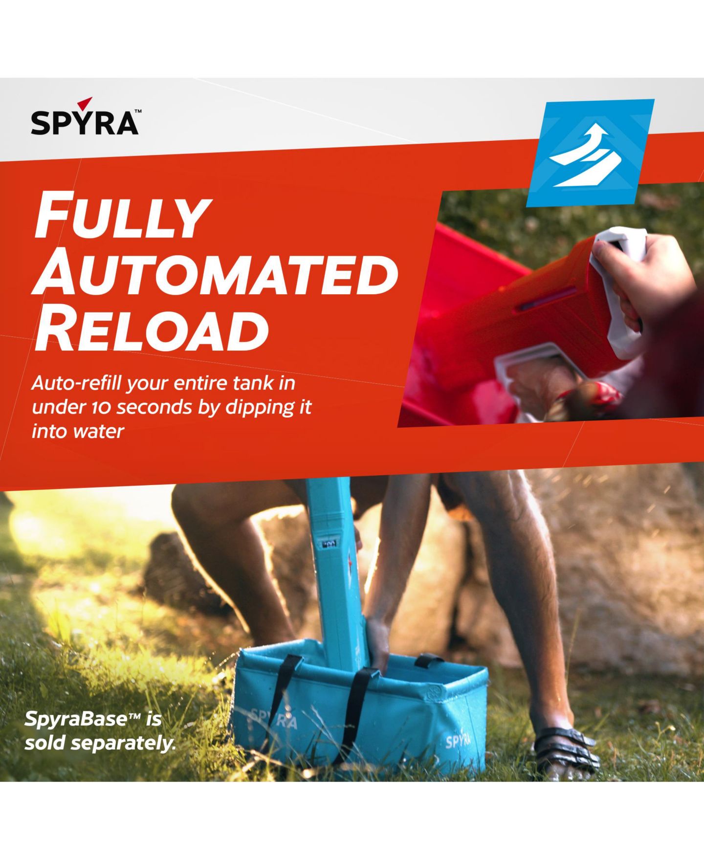 Детская игрушка SPYRA SpyraThree Electric Water Blaster with Three Gaming Modes and 50-Foot Range, Ages 14+ — фото 4