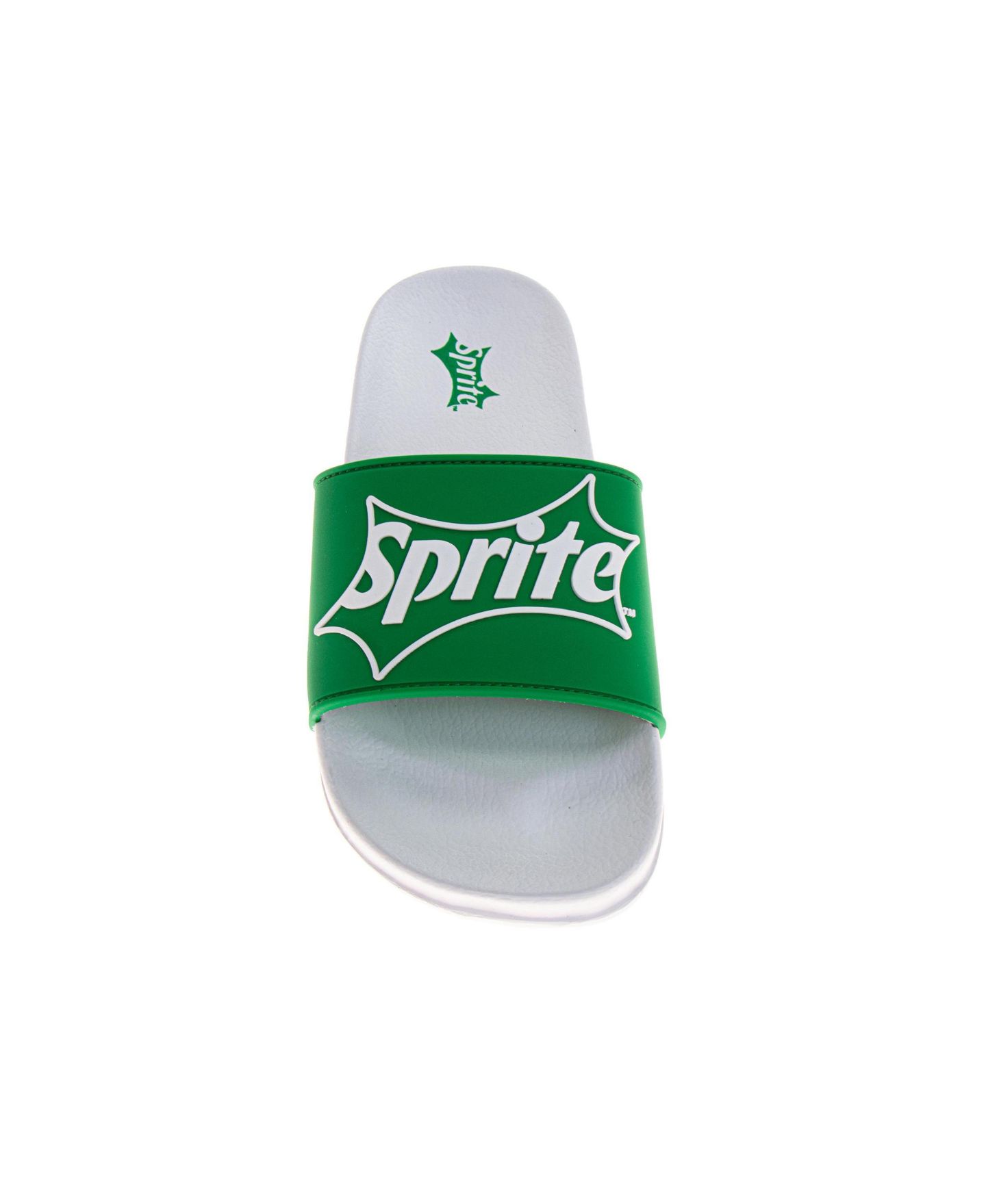 Мужские сандалии Coca-Cola Sprite Logo Casual Slides Comfortable Pool, цвет: Зелёный белый — фото 5