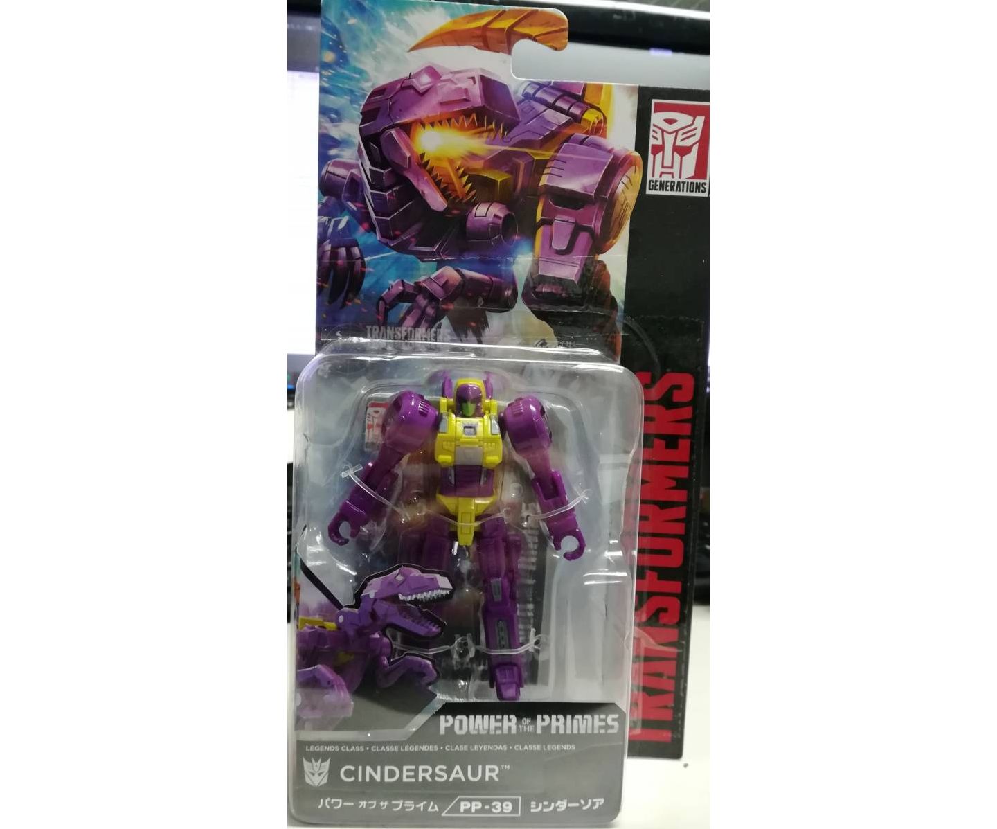 Детская фигурка Transformers Cindersaur Power of the Primes Legends Class 3.75" Action Figure, Ages 11+ — фото 2