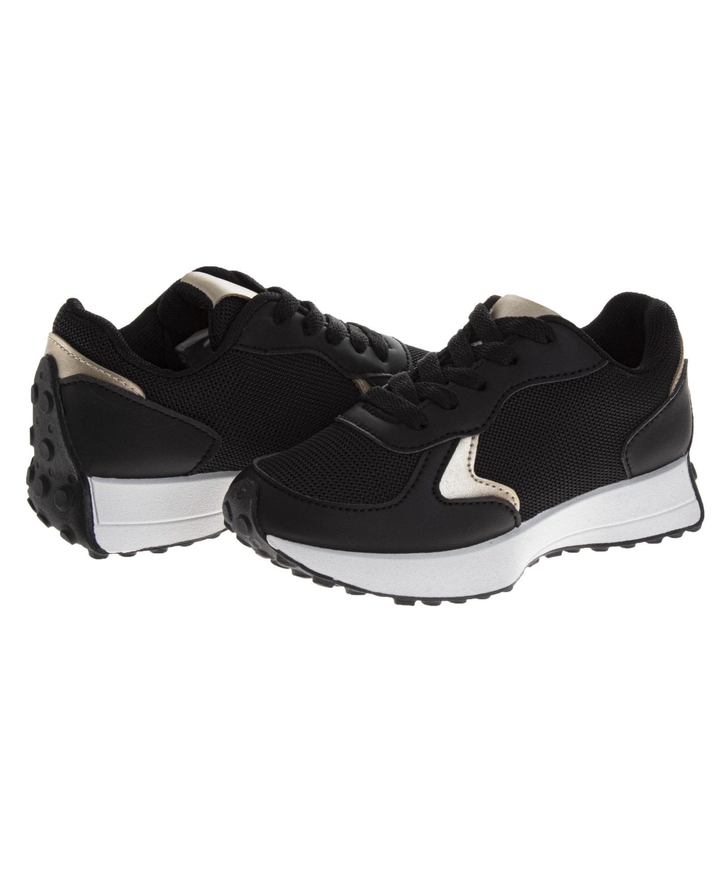 Кроссовки Kensie Girl Lace-Up Casual Running Shoes with Cushioned Sole Fashion Sneakers (Litte Kid/Big Kid) для девочек, цвет: Чёрный — фото 6