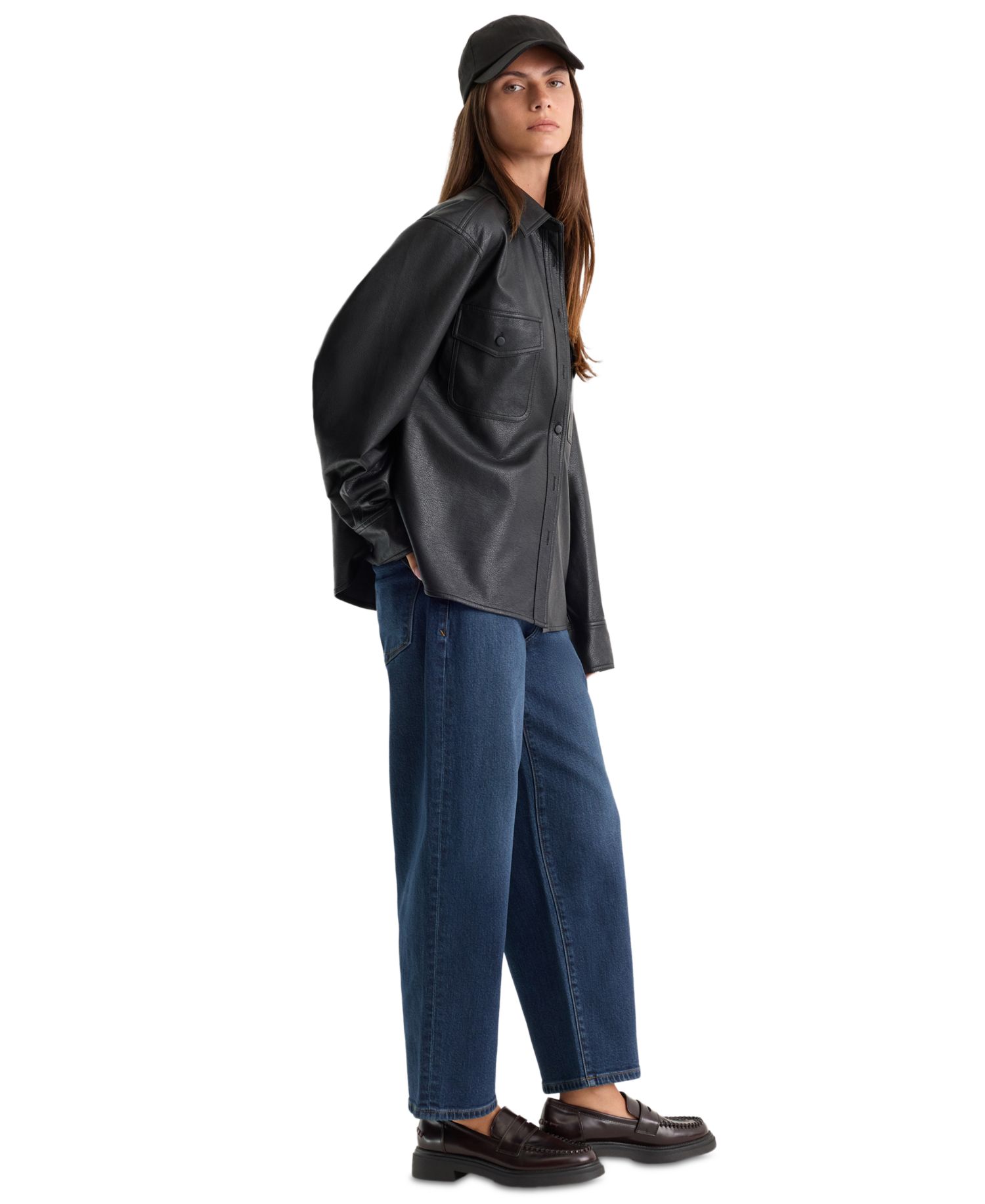 Women's Vintage Curved Barrel Ankle Jeans
