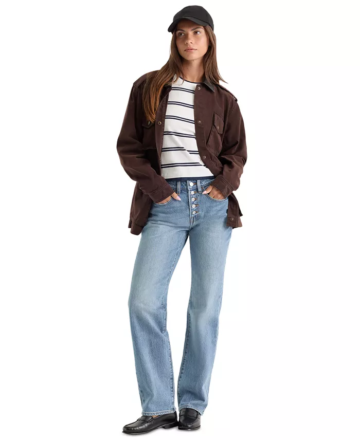 Women's Vintage Mid-Rise Straight Jeans - thumbnail 2