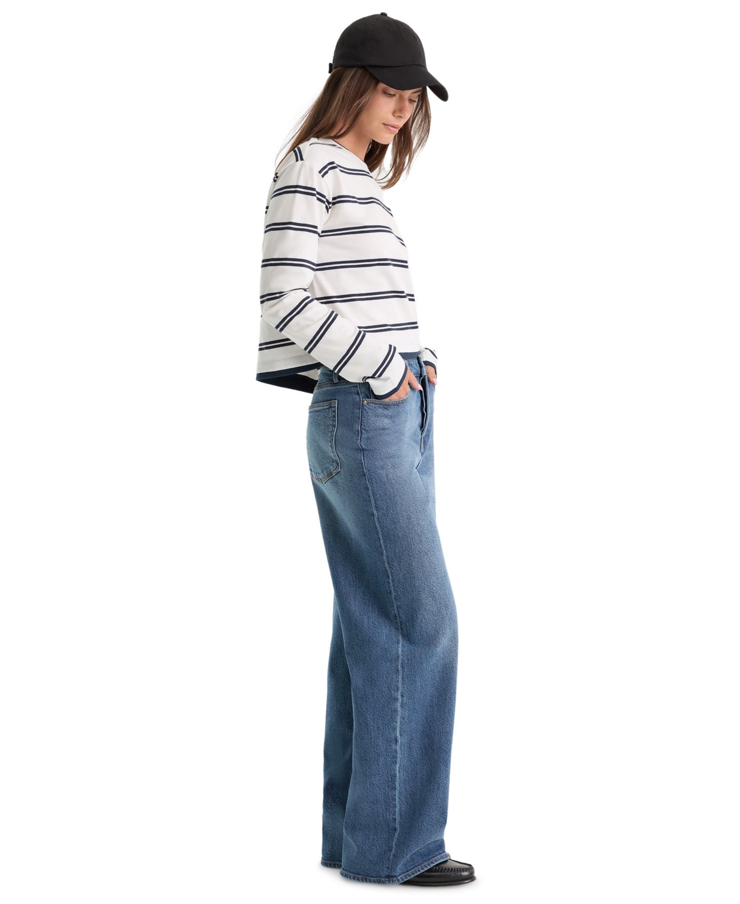 Women's Vintage Wide-Leg High-Rise Jeans
