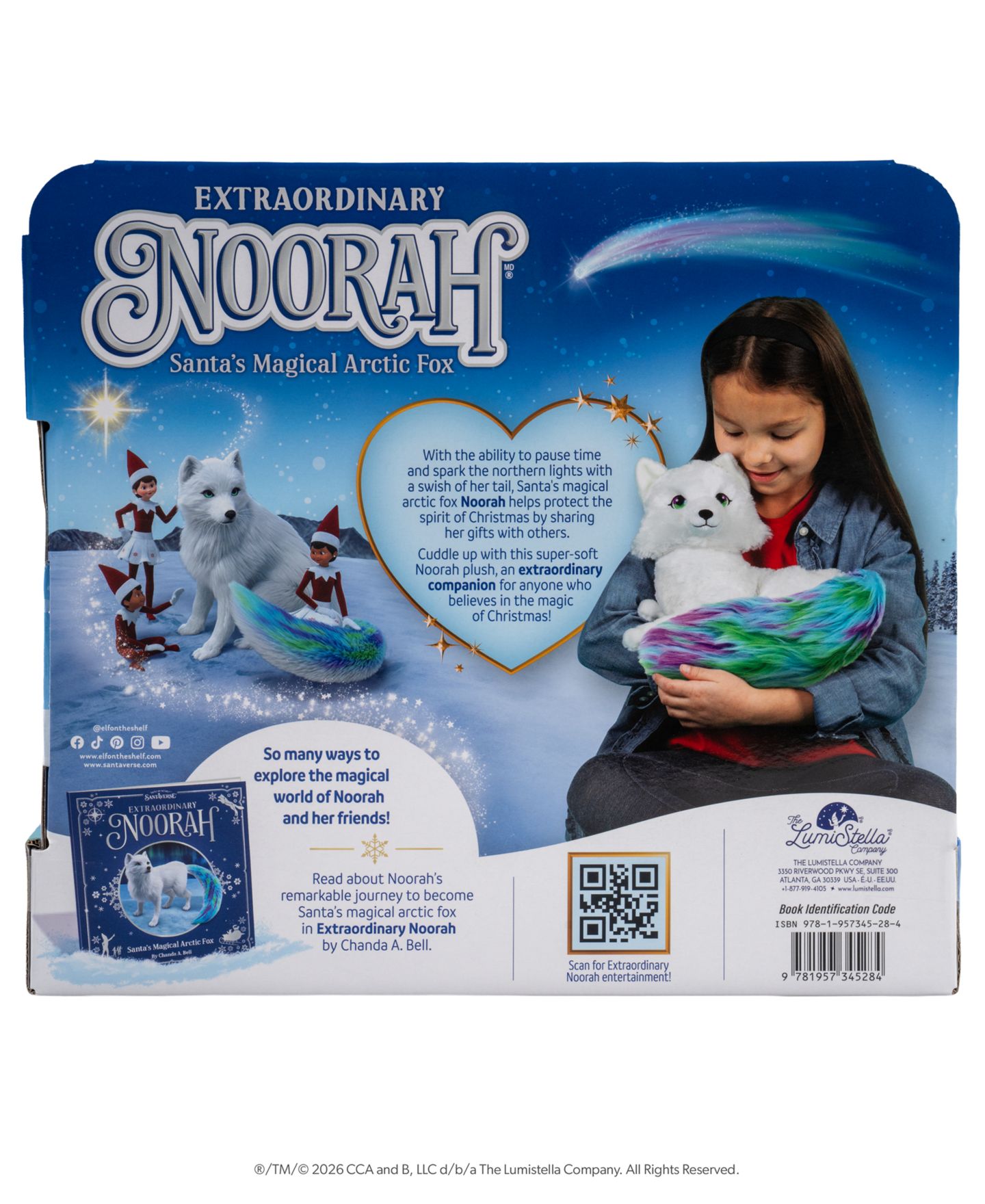 Детские куклы Elf on the Shelf Noorah Magical Arctic Fox 12" Plush and Storybook, 2-Piece Set — фото 5