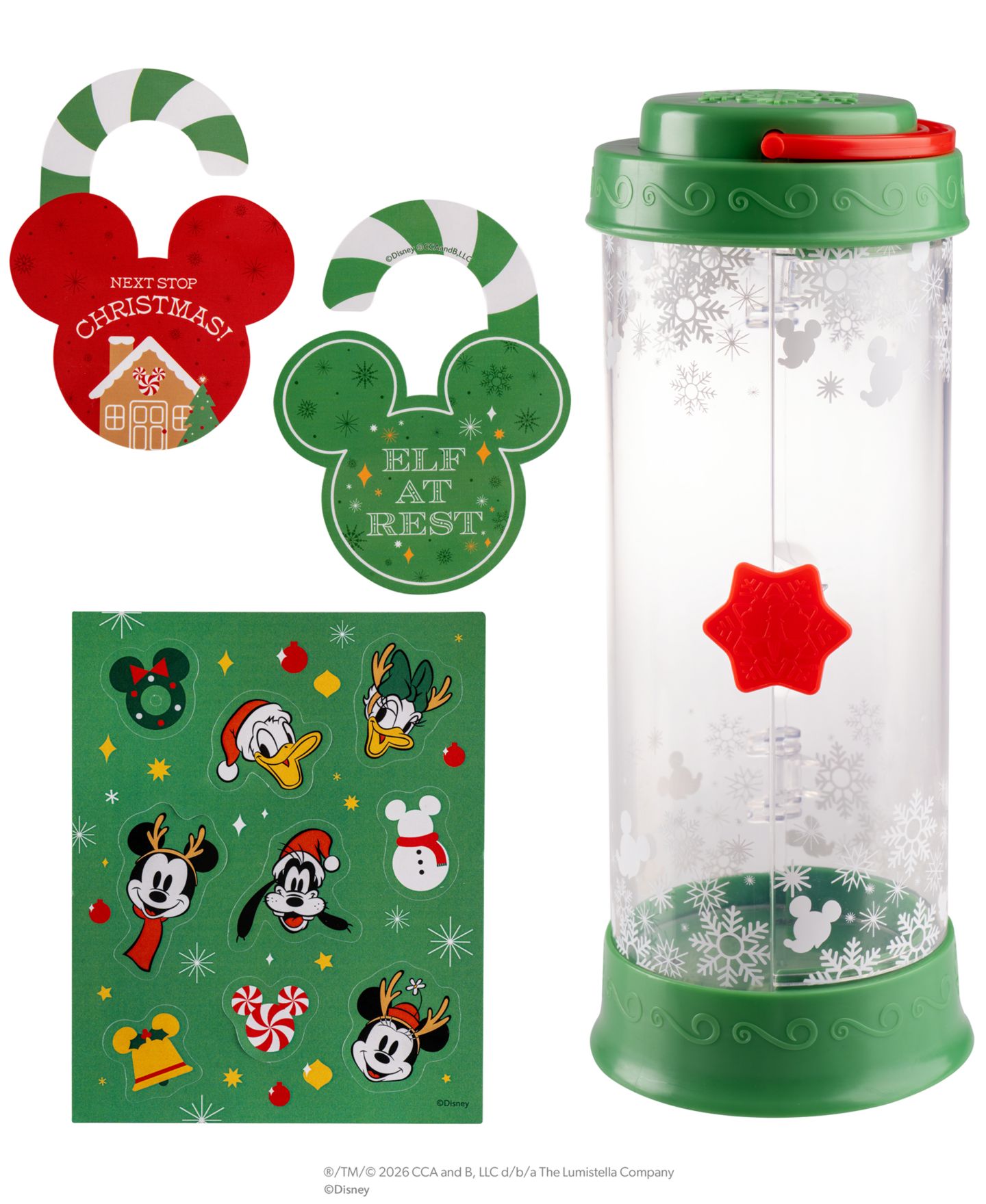 Детские куклы Elf on the Shelf Mickey & Friends Scout Elf Carrier, 4-Piece Set, Ages 3+ — фото 5