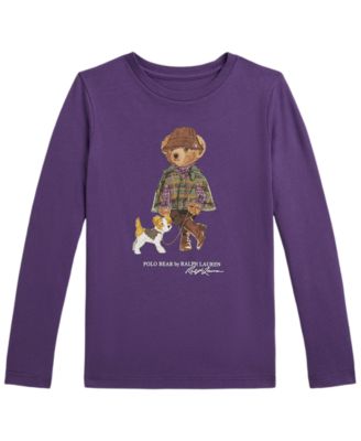 Girls' 2T-6X Polo Bear Long-Sleeve T-Shirt