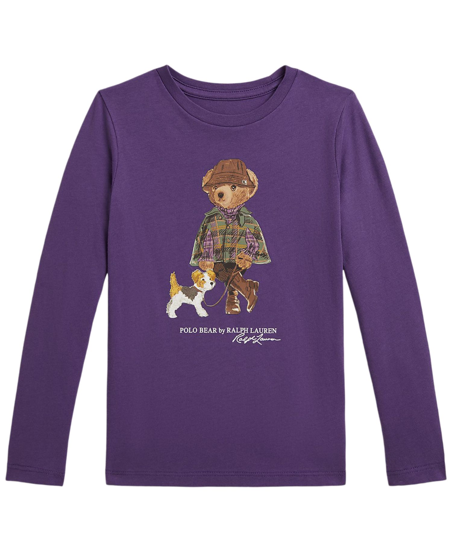 Girls' 2T-6X Polo Bear Long-Sleeve T-Shirt