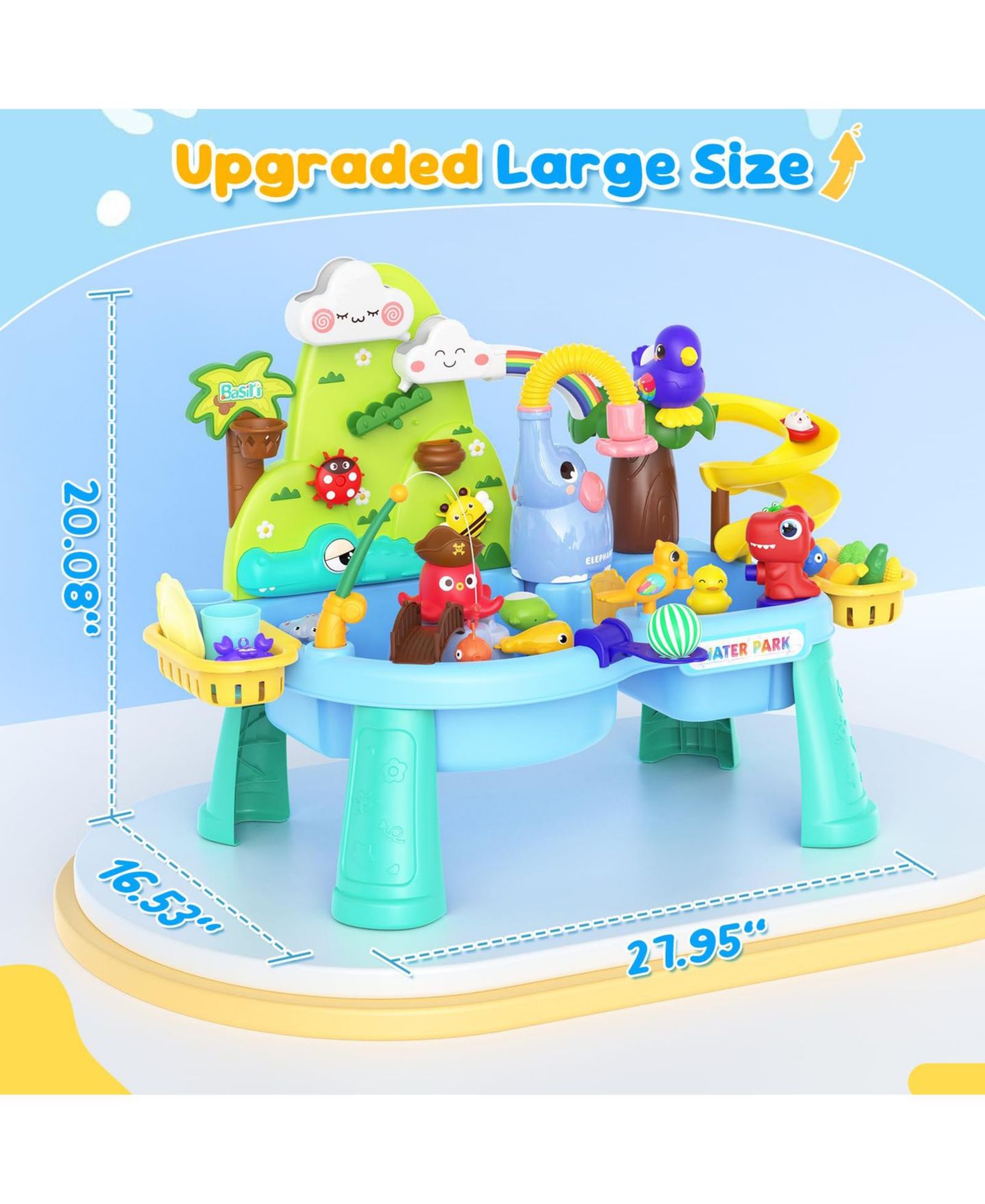 Детские игрушки GNUADZ Water Table with Circulating Water Pump and Sand Play, Ages 1-8, цвет: Синий — фото 2