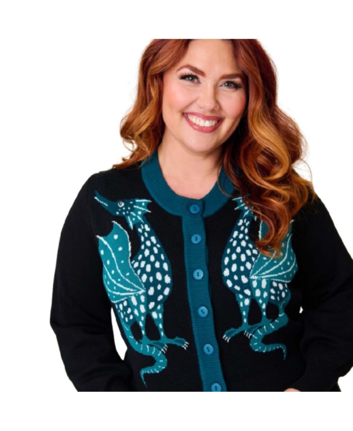 Unique Vintage Plus 1950s Cropped Cardigan