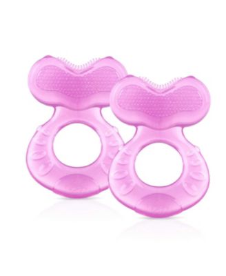 Silicone Teether with Bristles, Includes Hygienic Case, 2 Pack