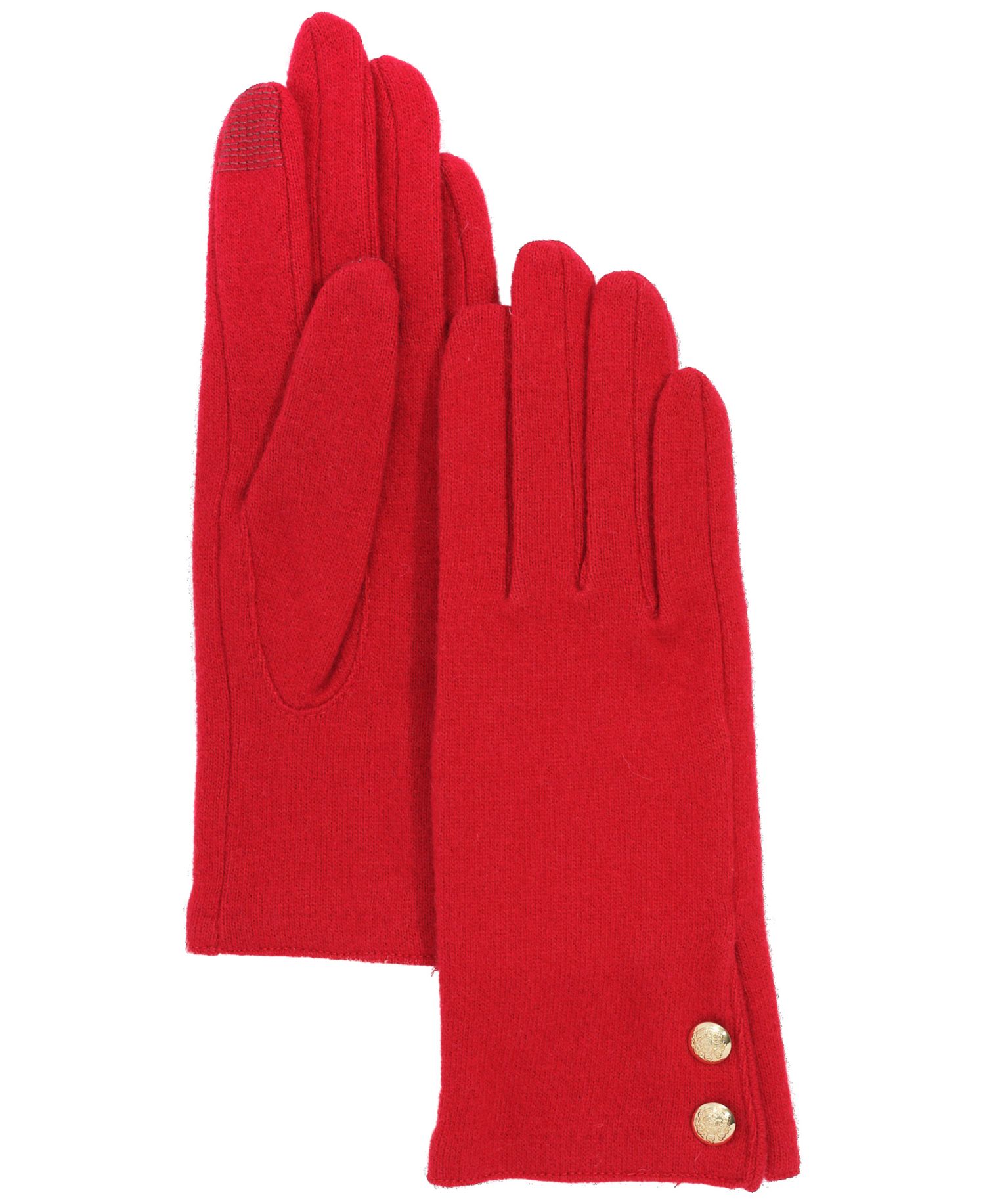 Two Button Cashmere Blend Touch Gloves
