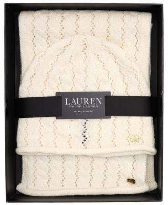 Knit Beanie and Scarf Set