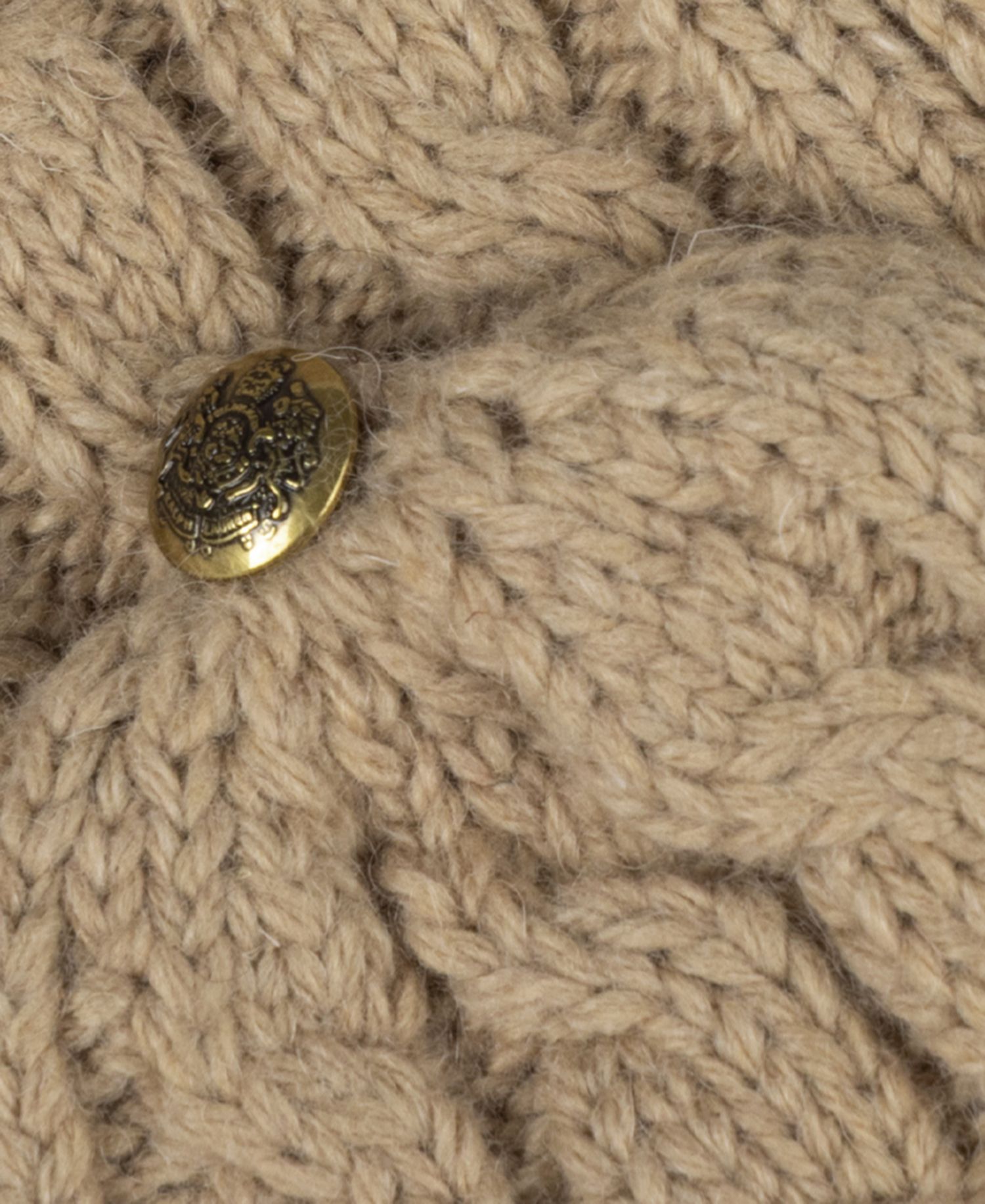Core Cable Knit Pop Top Gloves