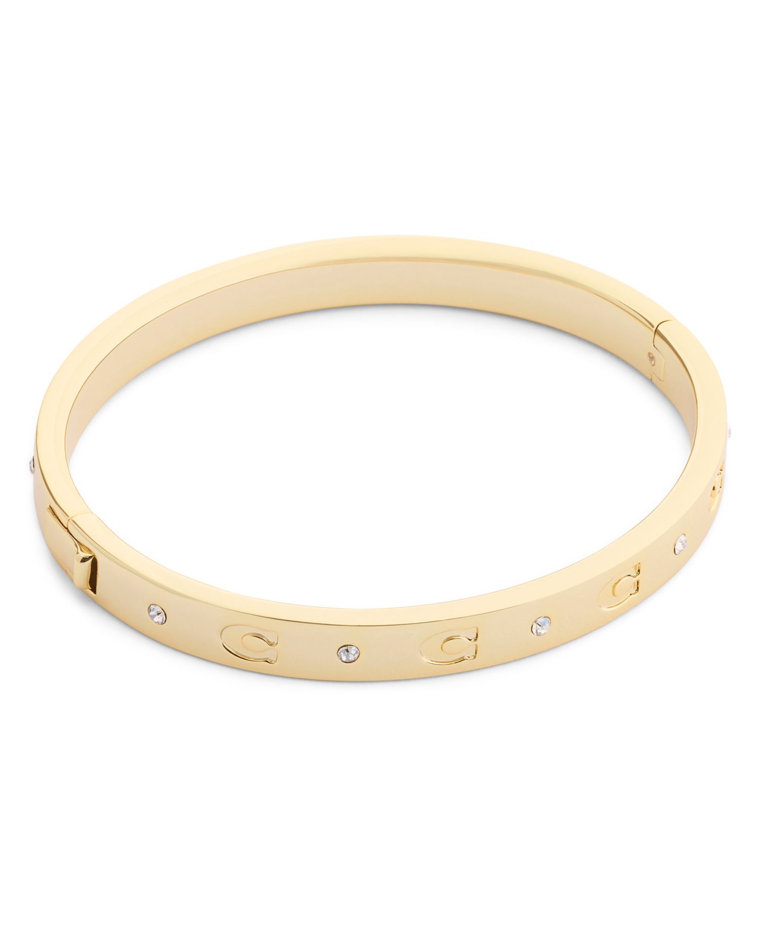 Faux-Stone Signature C Stone Bangle Bracelet