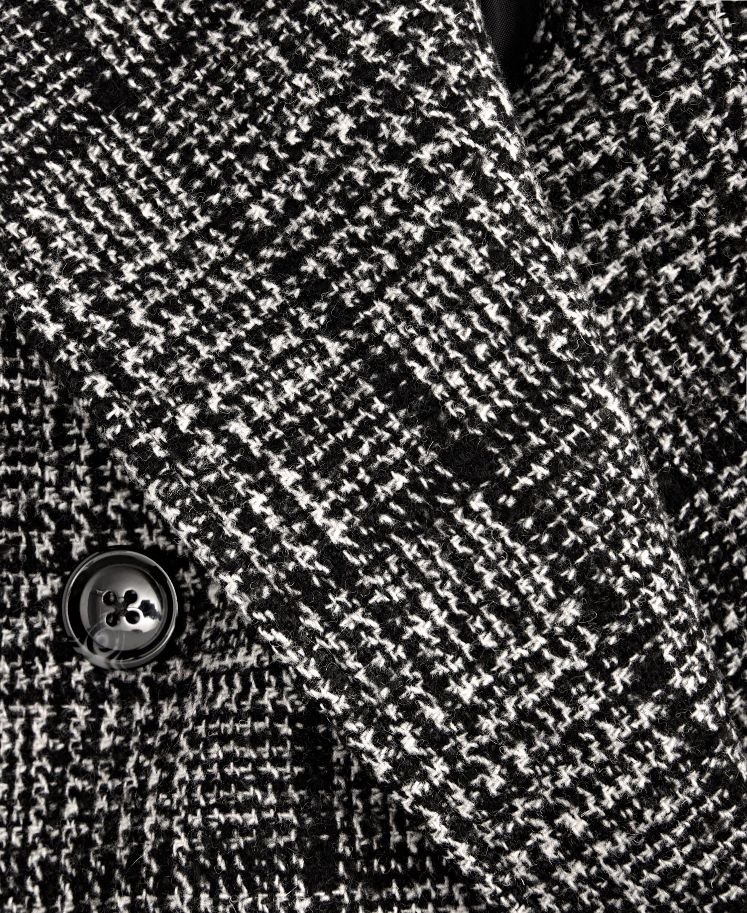 Men's Plaid Double-Breasted Polyester/Wool Blend Overcoat, Macy's Exclusive