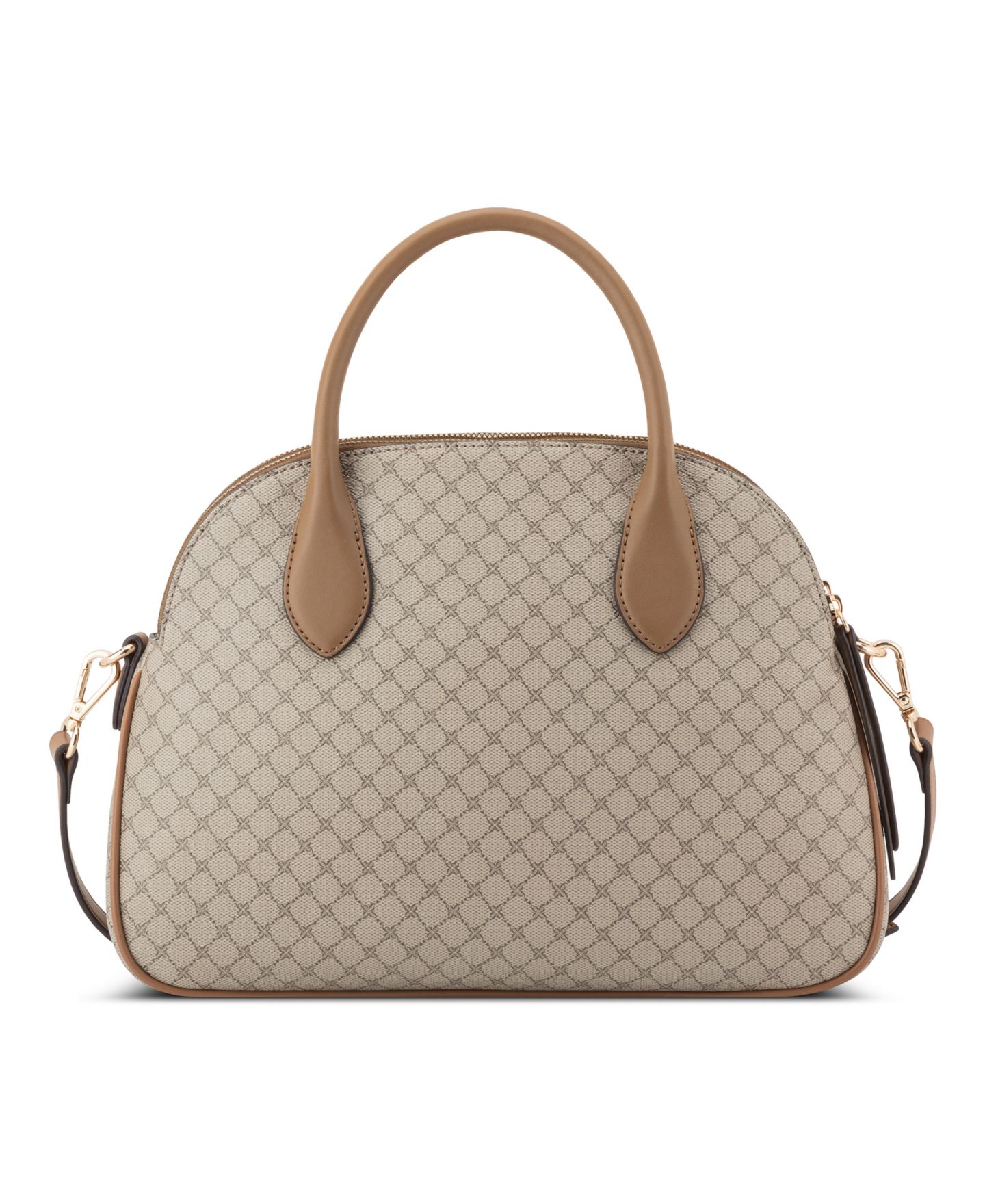 Женская сумка Nine West Calianna Dome Medium Satchel Handbag, цвет: Бежевый / Карамельный — фото 2