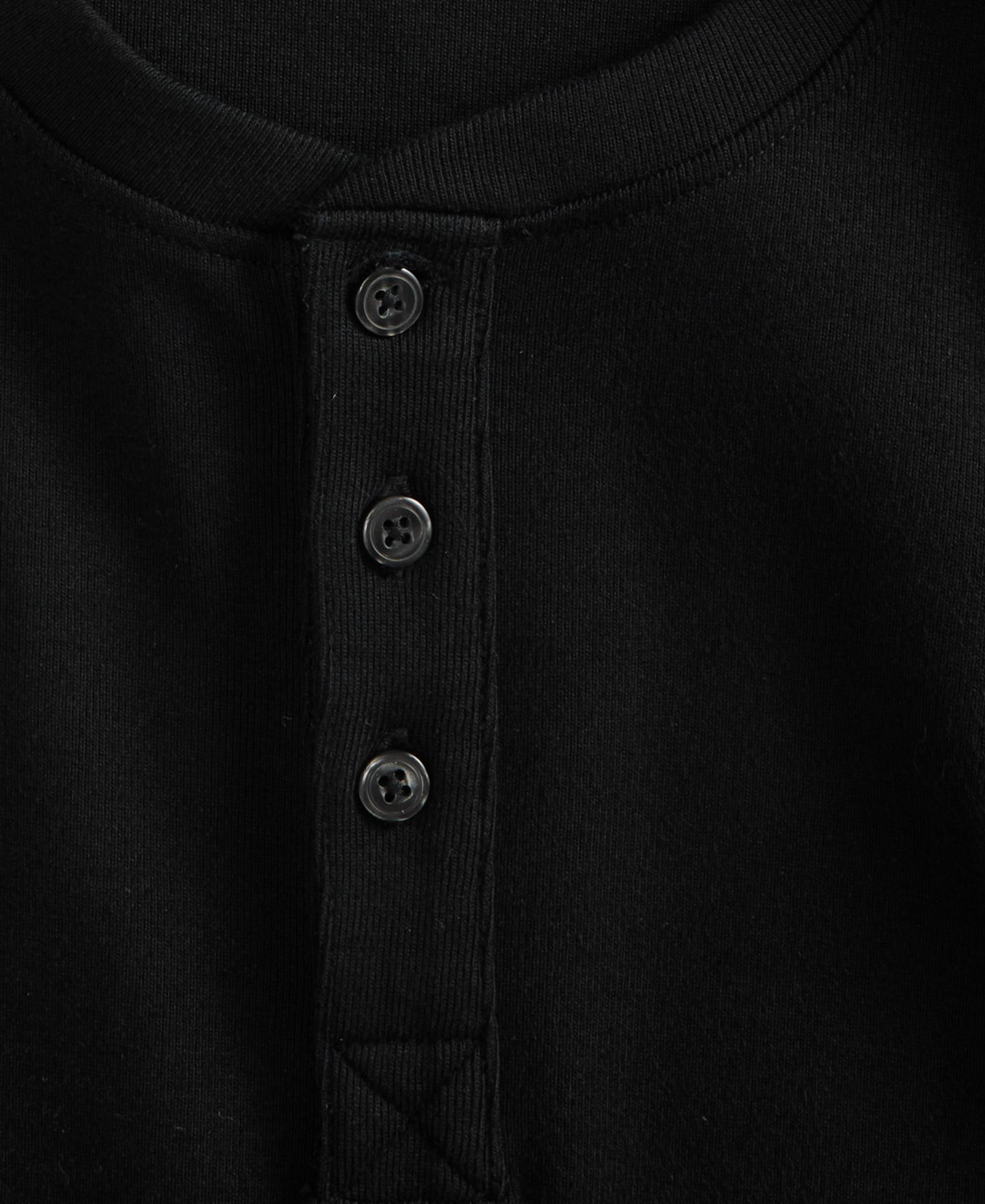 Мужская рубашка Club Room Regular-Fit Ribbed Henley, цвет: Глубокий чёрный — фото 3