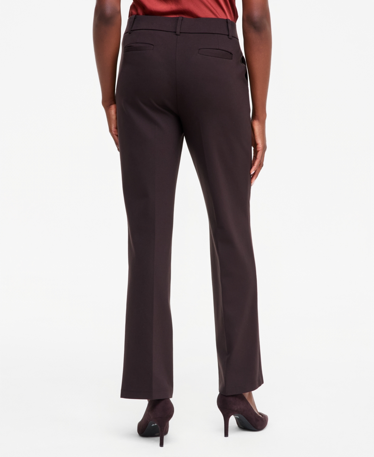 Kasper Petite Modern Compression Slim-Leg Pants