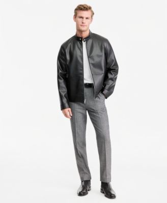 Men's Leather Moto Jacket