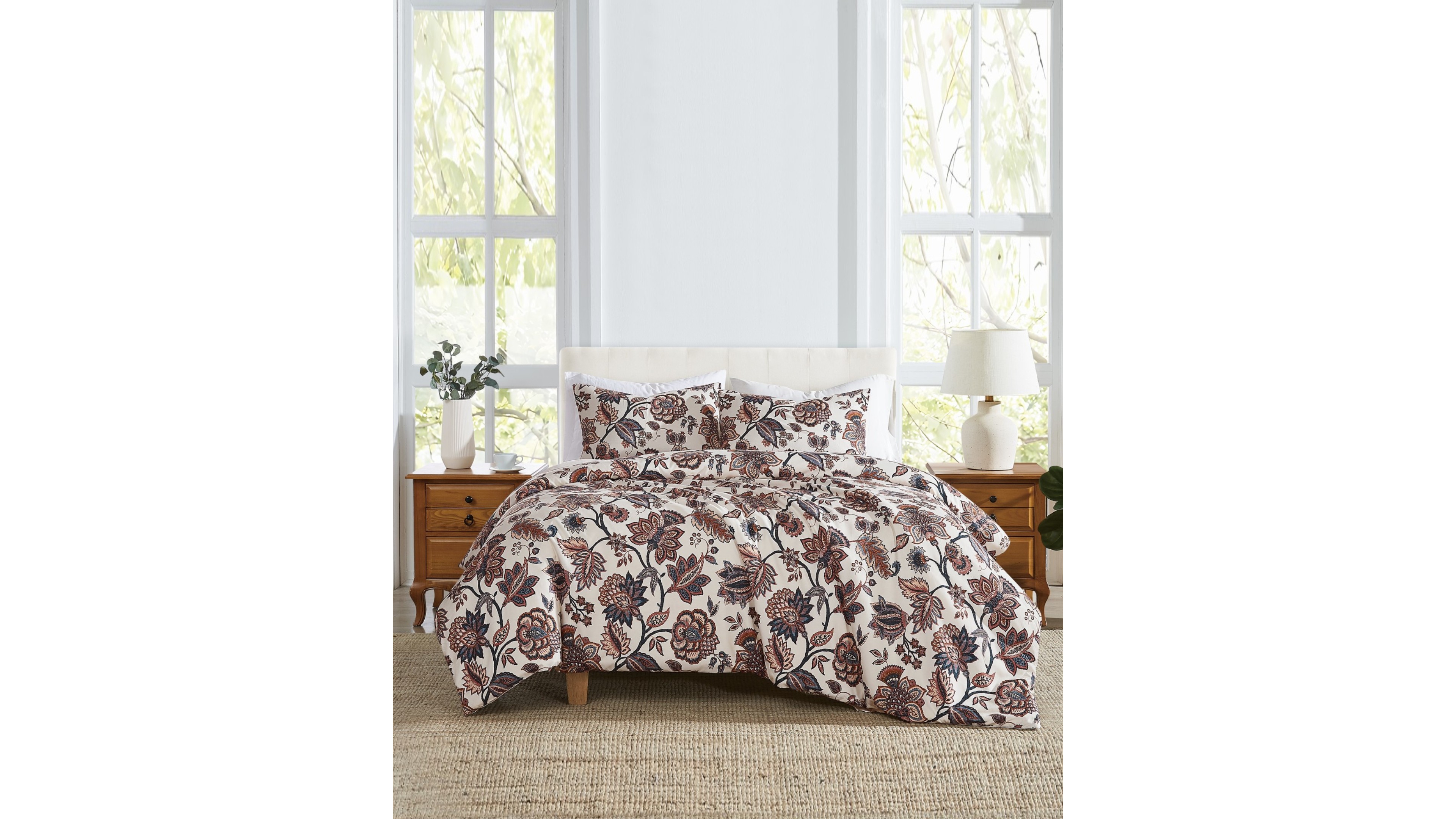 Cannon Chloe Jacobean 3-Piece Duvet Cover Set, King