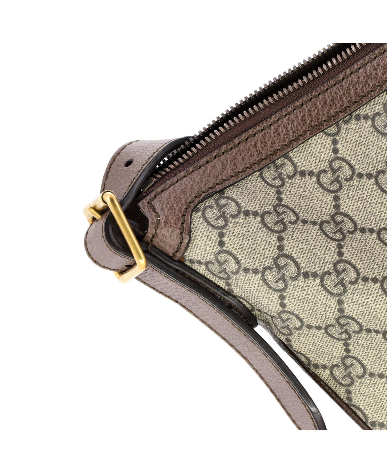 Large Ophidia Half Moon Hobo GG Coated Canvas