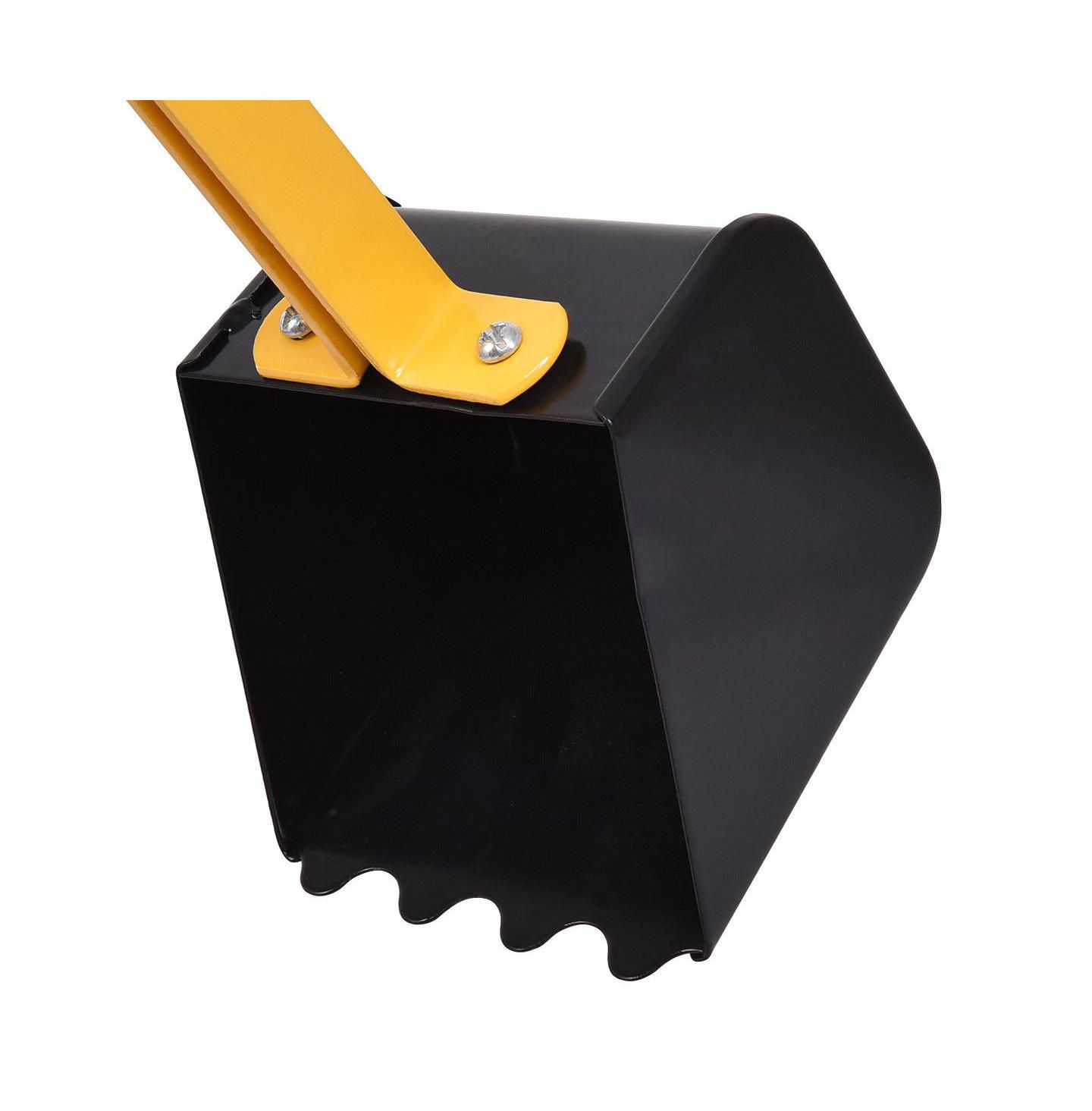 Детская игрушка Gymax Metal 360 Degree Rotatable Ride-On Sand Digger, 88 lb. Weight Capacity, 4–12 лет, цвет: Жёлтый — фото 7