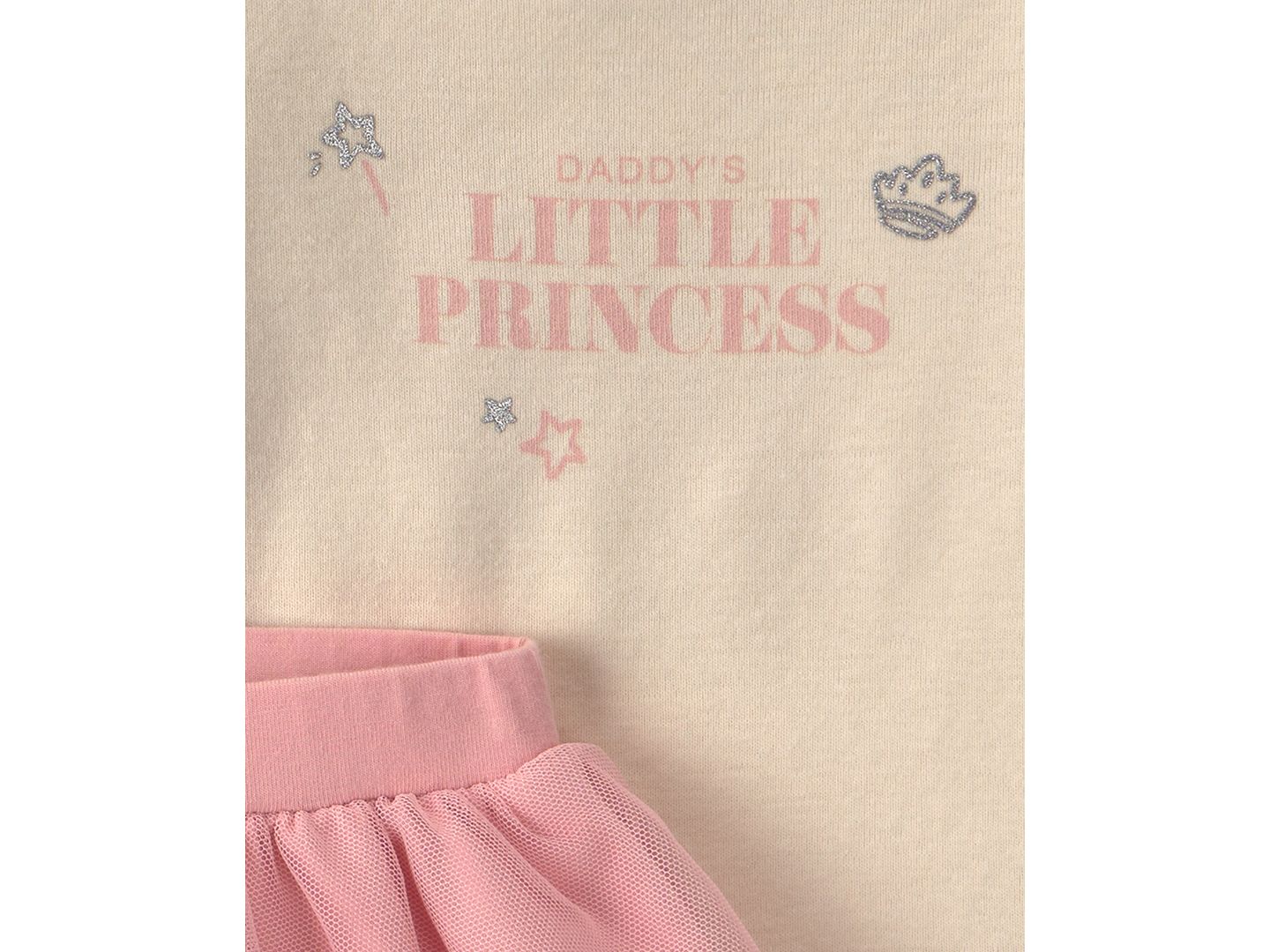 Детский комплект Carter's Daddy's Little Princess для девочки: боди и тюлевые брюки, цвет: Розовый / Кремовый — фото 2