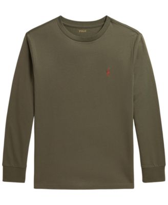 Boys' 8-20 Cotton Jersey Long-Sleeve T-Shirt