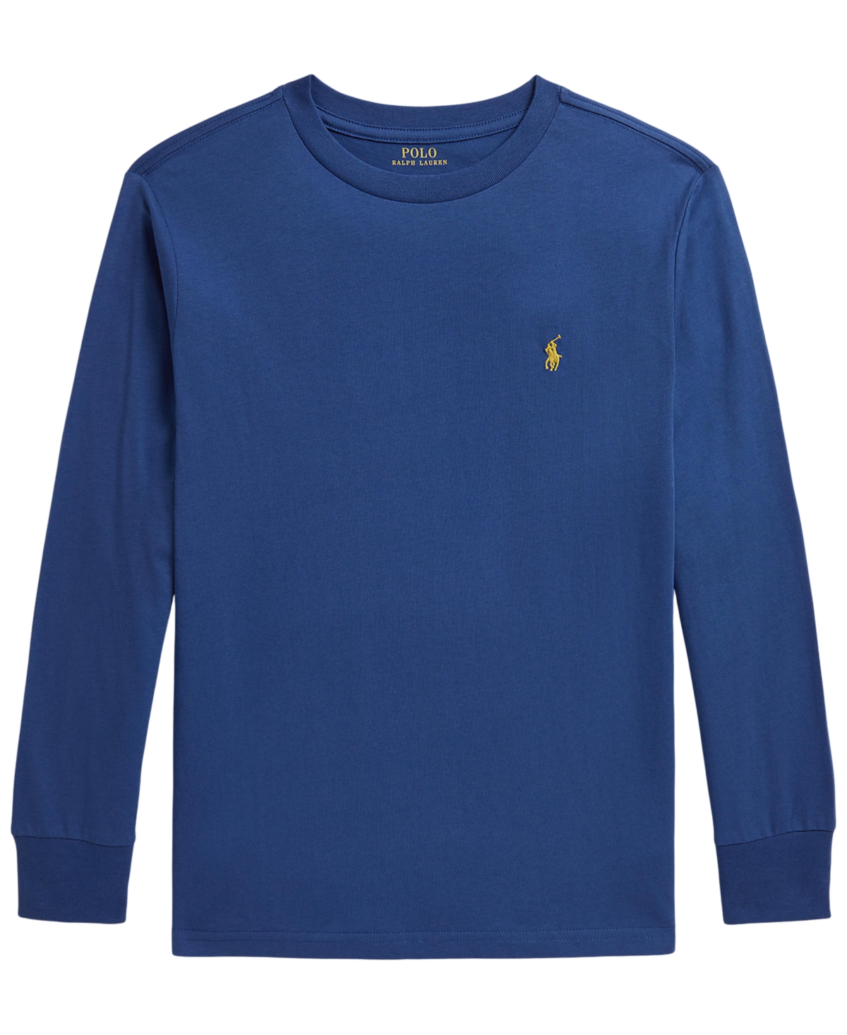 Polo Ralph Lauren Big Boys Cotton Jersey Long-Sleeve T-shirts - Dusty Azure