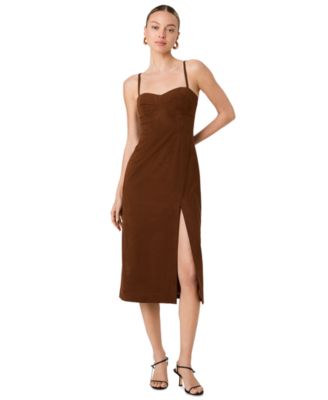 Women's Sonja Sweetheart Neck Sleeveless Midi Dress