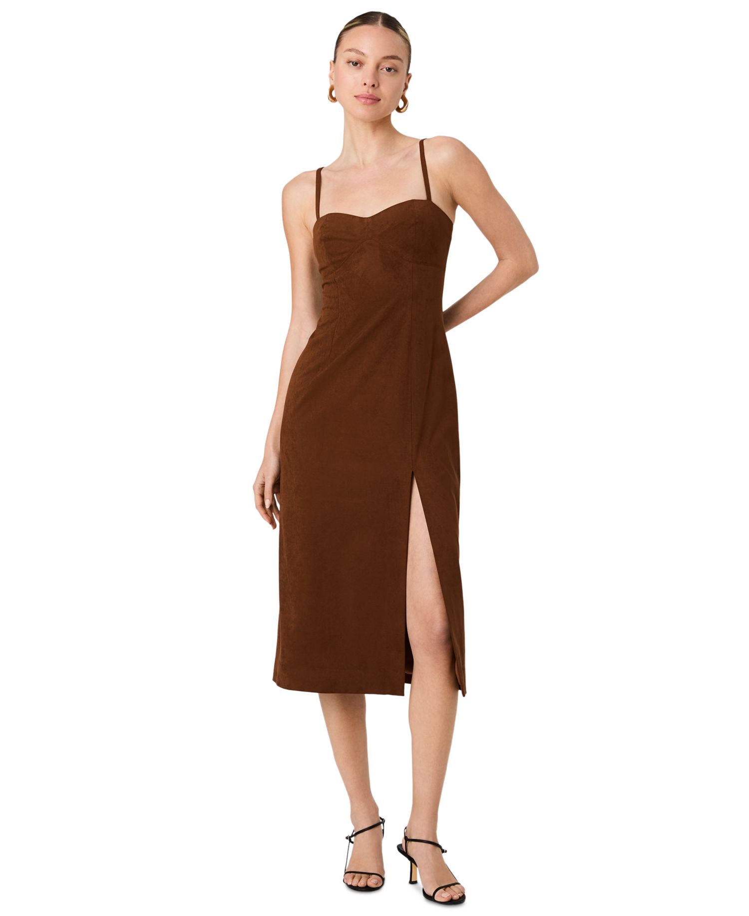Women's Sonja Sweetheart Neck Sleeveless Midi Dress