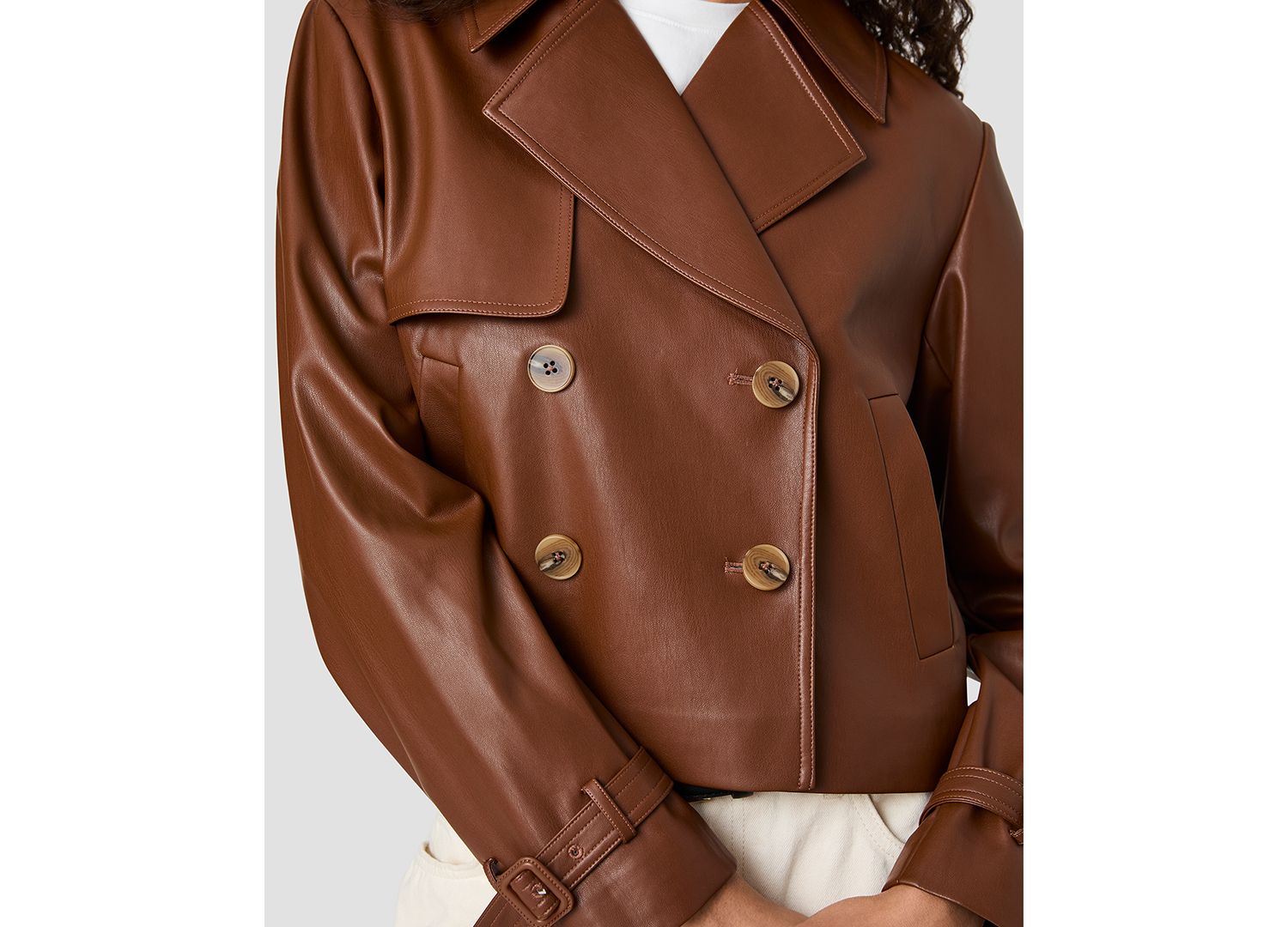 Women's Porto Button-Front Cropped Jacket
