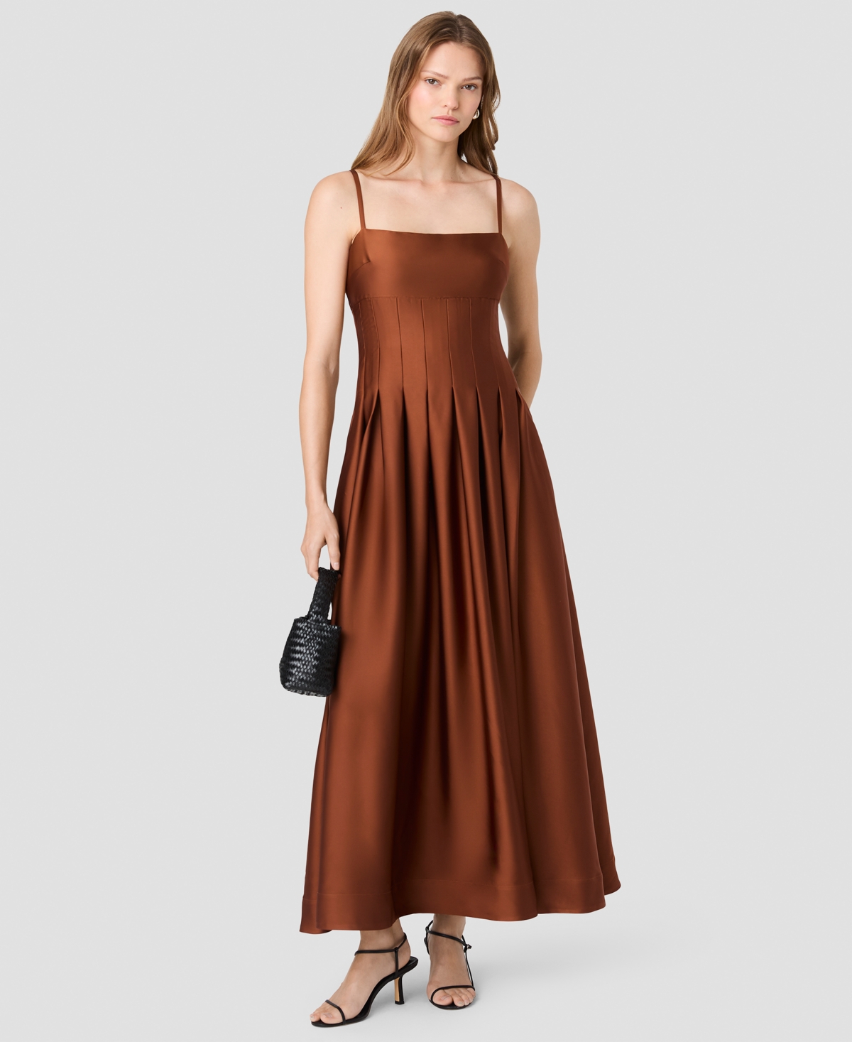 French Connection Women's Sleeveless Fitted Bodice Maxi Dress