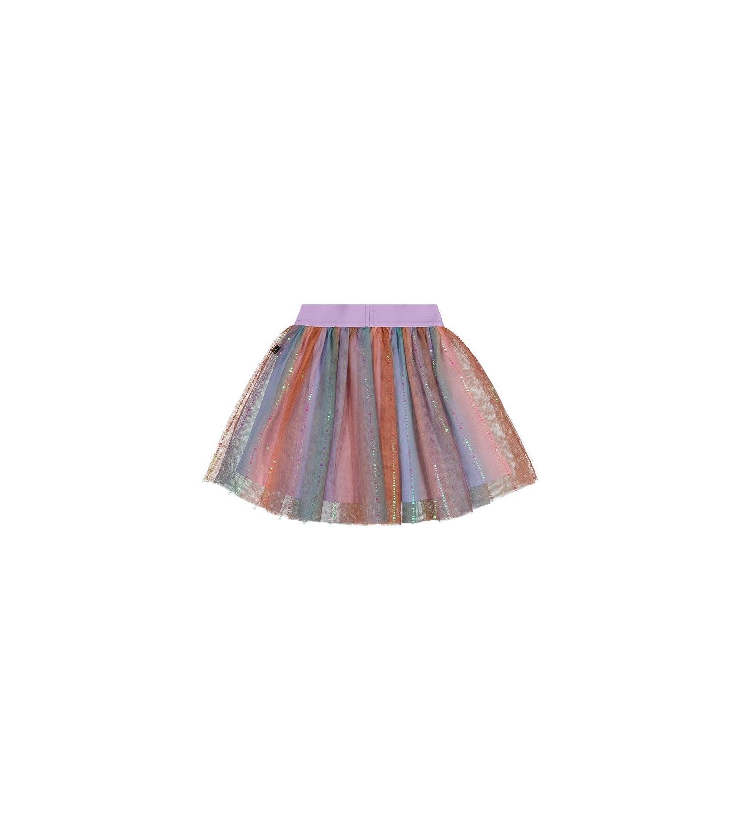 Little and Big Girl ( size 6 to 12 )Skirt Multicolor Gradient