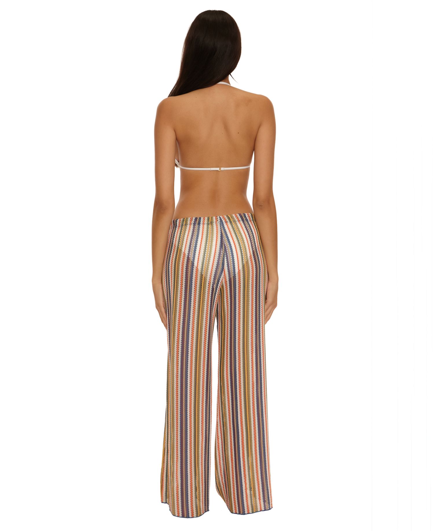Women's Seaside Stretch Crochet Split Leg Swim Cover-Up Pants