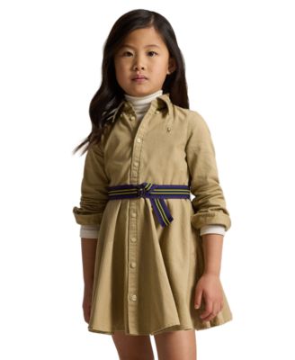 ralph lauren khaki shirt dress Lauren Ralph Lauren Rugby Size 8 Shirt Dress Khaki Twill Long Sleeve Belted