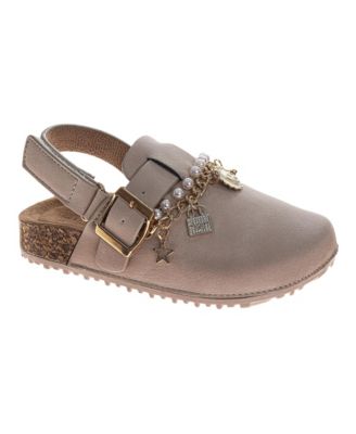 Slingback Clogs - Girls (7-12) Charm Fashion Shoes with Adjustable Buckle Strap (Toddler/LIttle Kid)