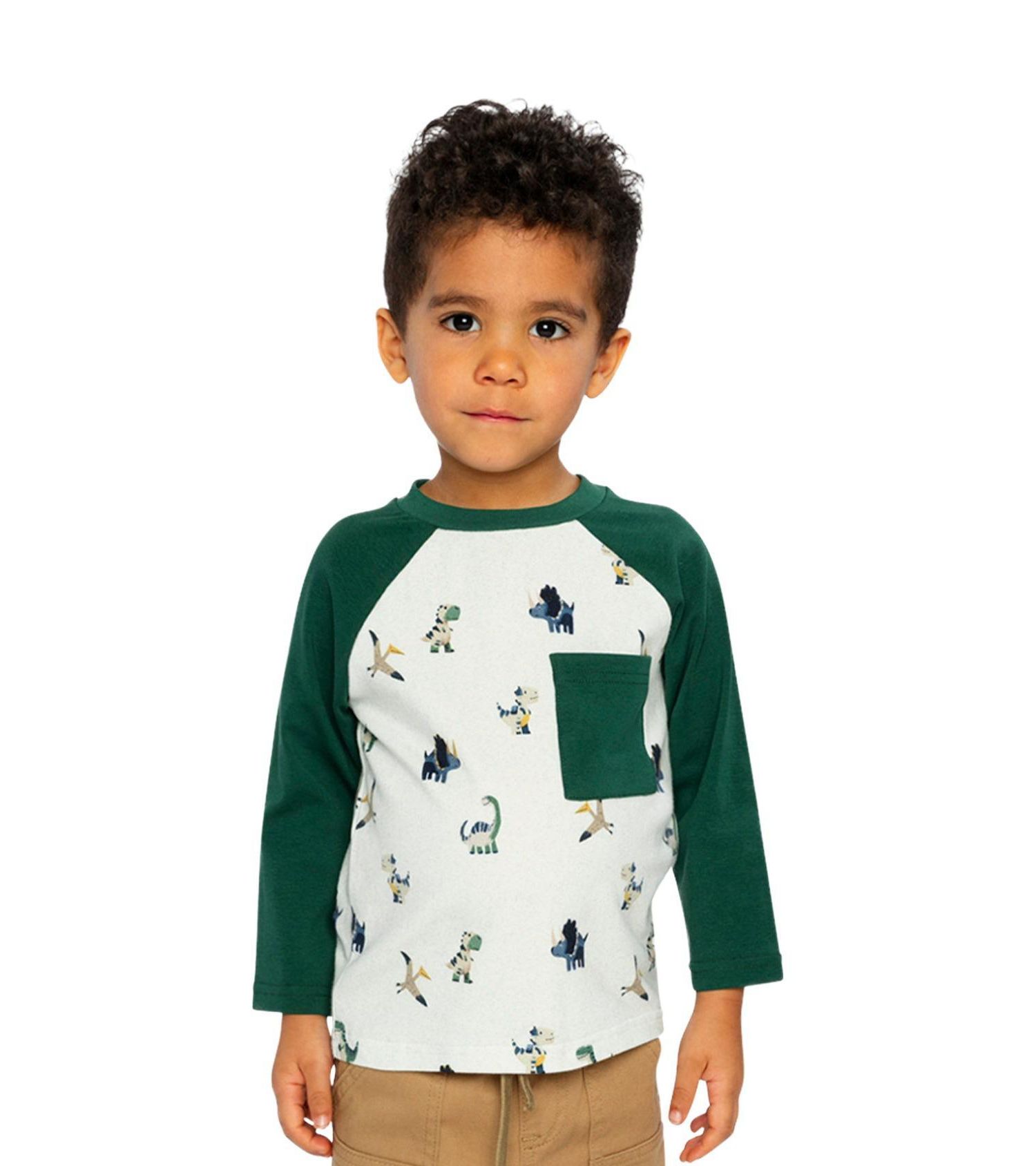 Little Boys (6Y-8Y) Long Sleeve Raglan T-Shirt