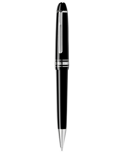 Montblanc Meisterstück Midsize Platinum Black Ballpoint Pen 114185