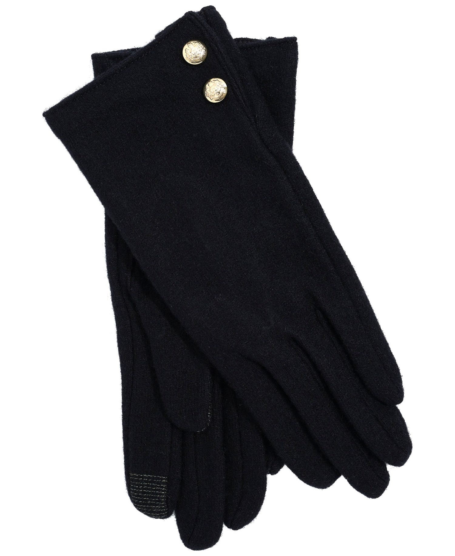 Two Button Cashmere Blend Touch Gloves