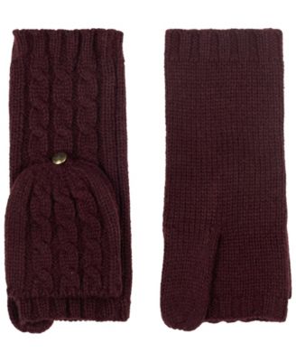 Core Cable Knit Pop Top Gloves