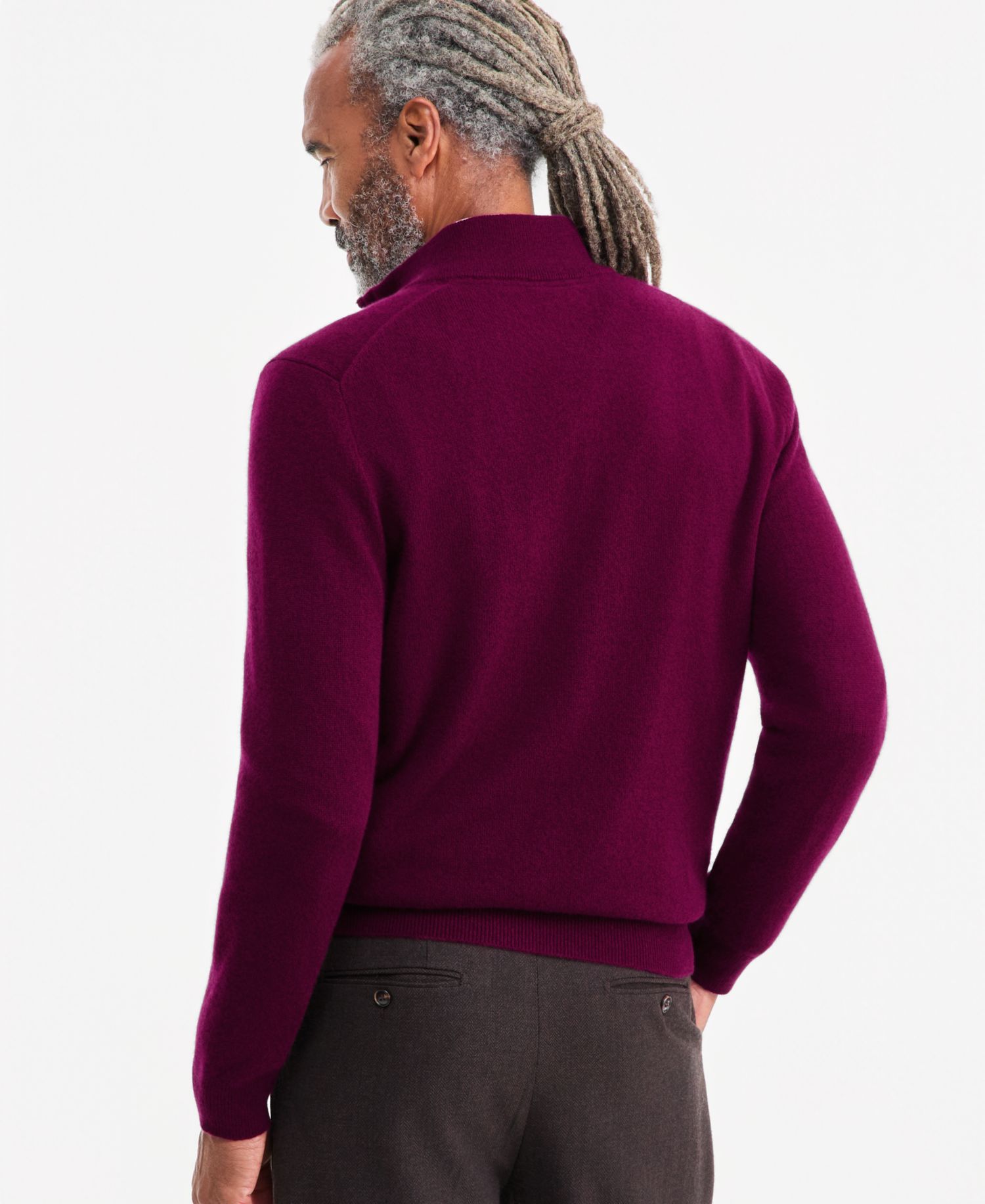 Men's Cashmere Quarter-Zip Sweater