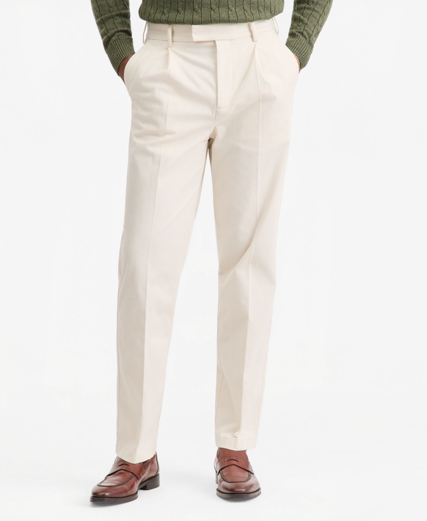 Мужские брюки Club Room Cropped Chino, цвет: Состаренный кремовый — фото 2