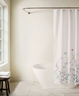 Printed Floral Shower Curtain, 72" x 72"