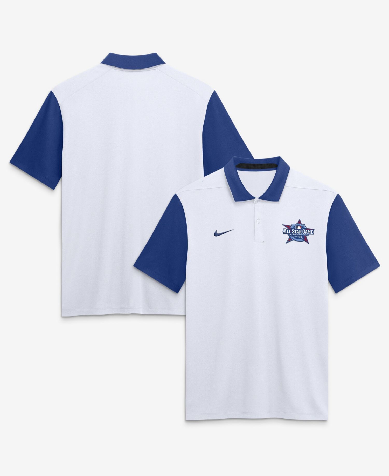 Men's White/Royal 2026 MLB All-Star Game Authentic Collection Vapor Dri-FIT Polo Shirt