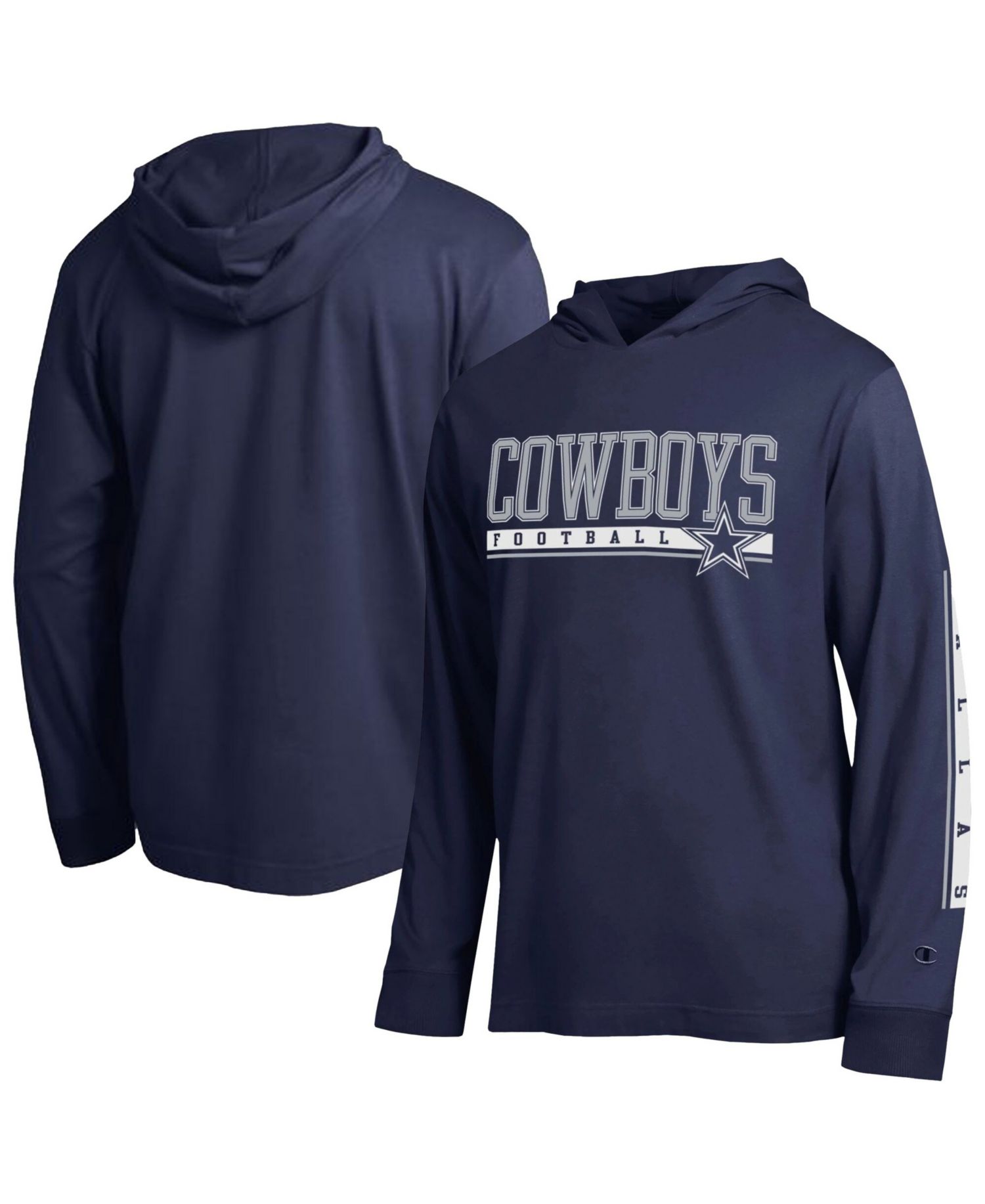 Men's Navy Dallas Cowboys All-Star Hooded T-Shirt