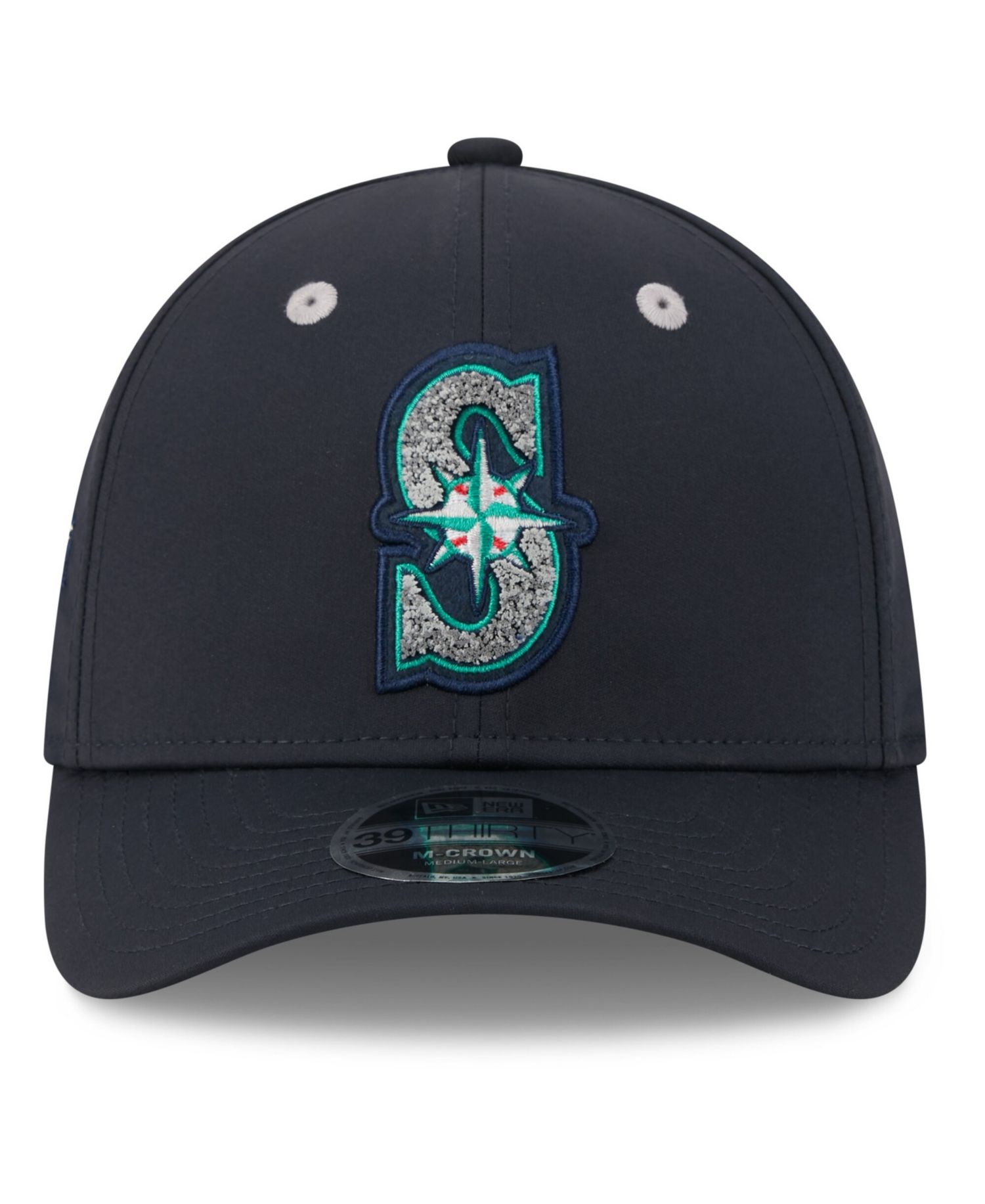 Men's Navy Seattle Mariners 2026 MLB All-Star Game Workout 39THIRTY M-Crown Flex Hat