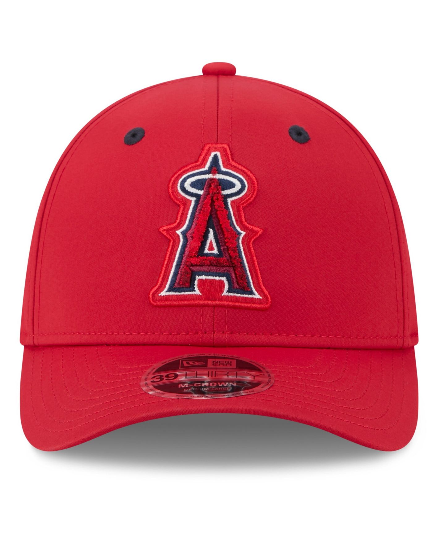 Мужская кепка New Era Red Los Angeles Angels 2026 MLB All-Star Game Workout 39THIRTY M-Crown Flex Hat — фото 2
