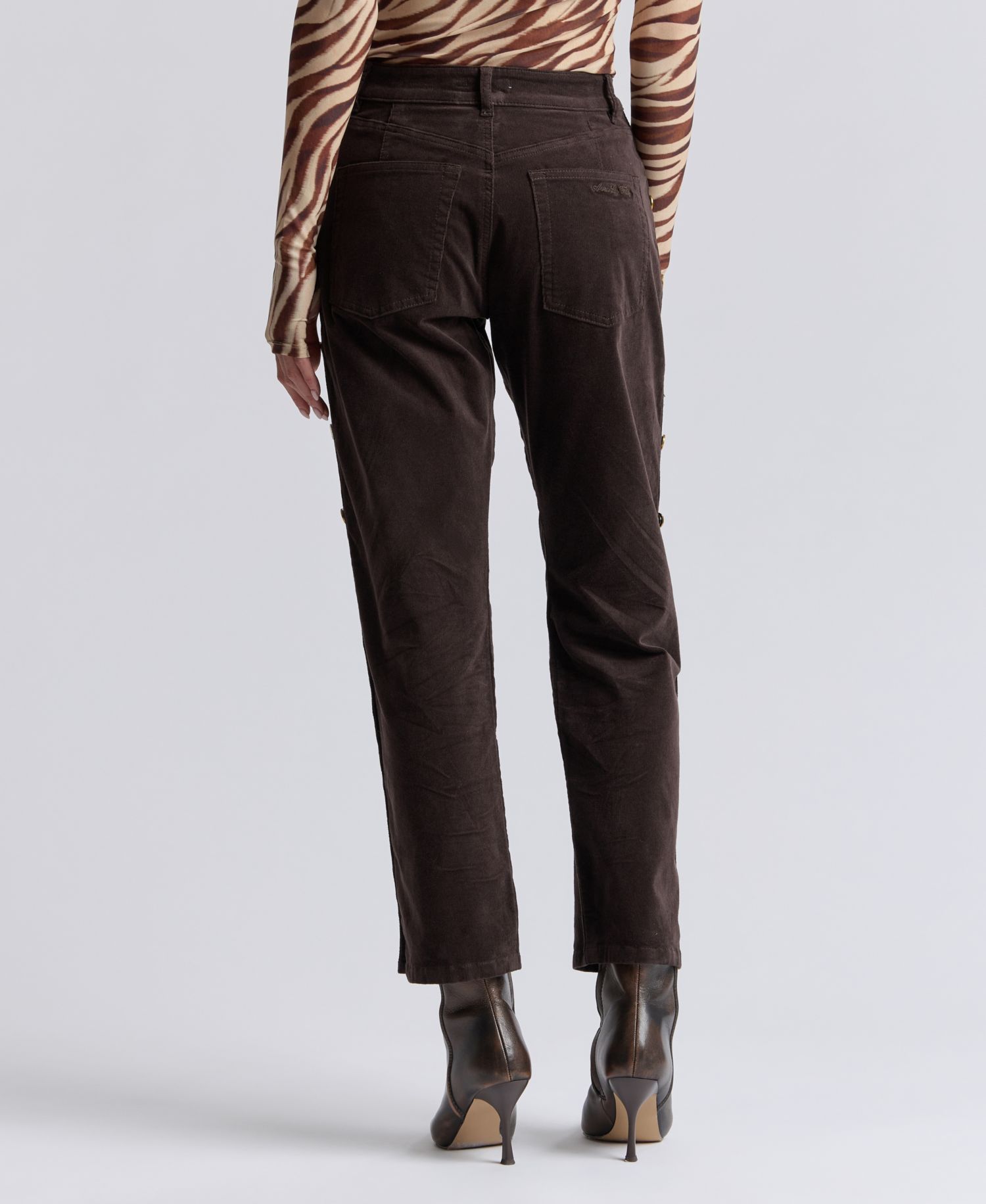 Women's High-Rise Yoke Detail Pants