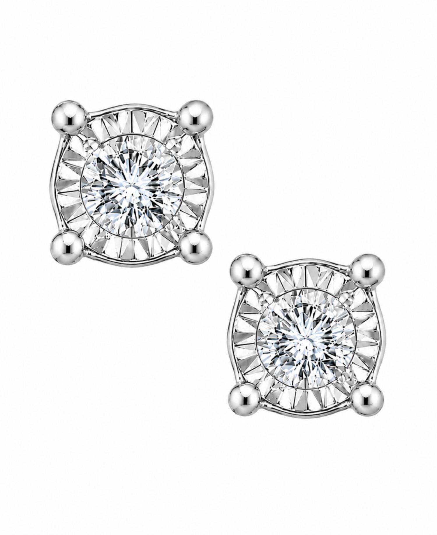 Diamond Stud Earrings (3/8 ct. t.w.) in 10k White, Yellow or Rose Gold